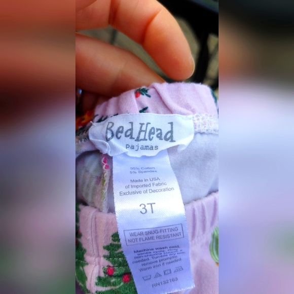 2-piece 'Christmas' cactus pajamas, 3T, Bed Head - Picture 2 of 5